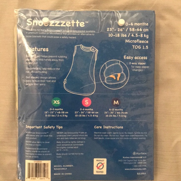 Wearable blanket and 4 pack of bodysuit - Picture 2 of 10